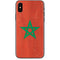 Morocco Flag Distressed iPhone X Skin