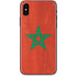 Morocco Flag Distressed iPhone X Skin