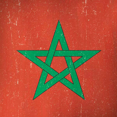 Morocco Flag Distressed iPhone X Skin