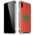Morocco Flag Distressed iPhone XR Clear Case