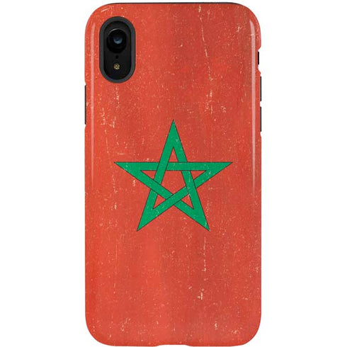 Morocco Flag Distressed iPhone XR Pro Case
