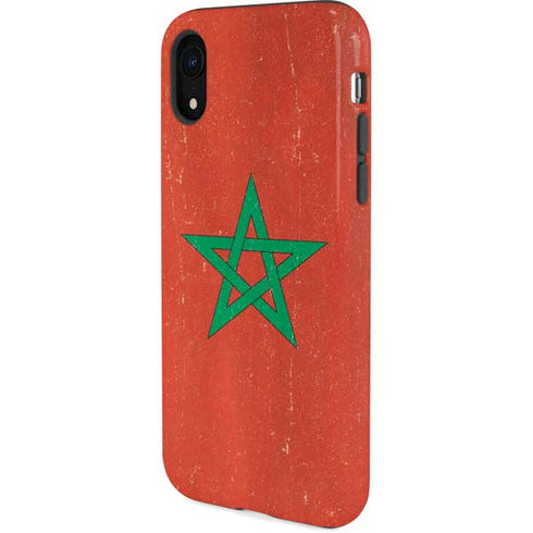 Morocco Flag Distressed iPhone XR Pro Case