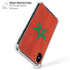 Morocco Flag Distressed iPhone XS Max Clear Case