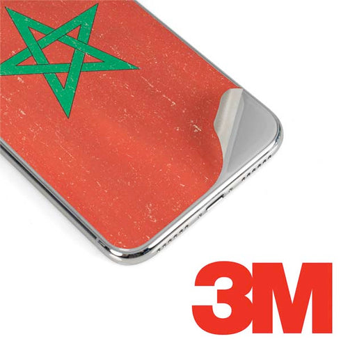 Morocco Flag Distressed iPhone XS Max Skin
