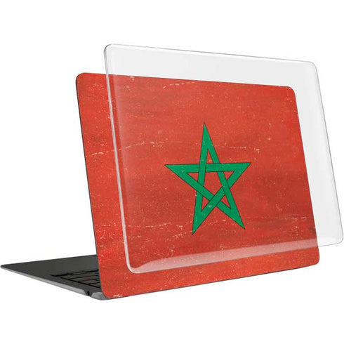 Morocco Flag Distressed MacBook Air 13in (2020) Case plus Skin
