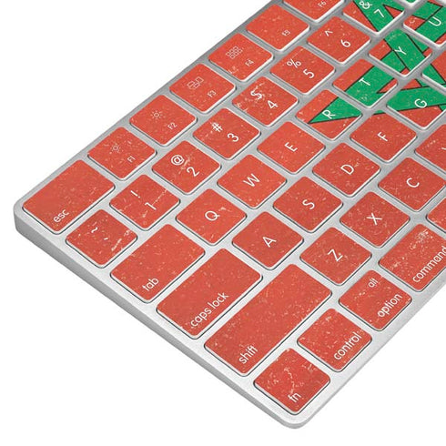 Morocco Flag Distressed Magic Keyboard Skin