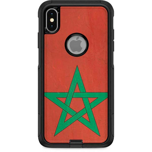 Morocco Flag Distressed Otterbox Commuter iPhone Skin