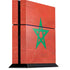 Morocco Flag Distressed PS4 Console Skin