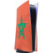 Morocco Flag Distressed PS5 Console Skin
