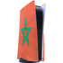 Morocco Flag Distressed PS5 Console Skin