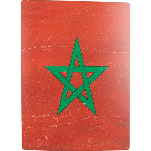 Morocco Flag Distressed PS5 Digital Edition Bundle Skin