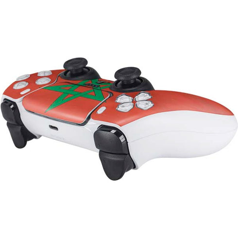 Morocco Flag Distressed PS5 Controller Skin