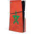 Morocco Flag Distressed PS5 Slim Disk Console Skin