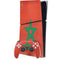 Morocco Flag Distressed PS5 Slim Digital Edition Bundle Skin
