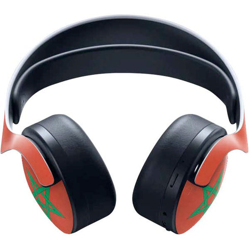 Morocco Flag Distressed PULSE 3D Wireless Headset for PS5 Skin