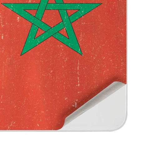 Morocco Flag Distressed Surface Duo Skin