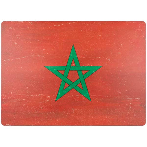 Morocco Flag Distressed Surface Laptop 4 15in Skin