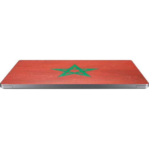 Morocco Flag Distressed Universal Laptop 13in (10.6 x 7.6in) Skin