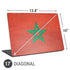 Morocco Flag Distressed Universal Laptop 17in (13.8 x 10in) Skin
