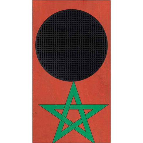 Morocco Flag Distressed Xbox Series S Skins