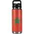Morocco Flag Distressed YETI Rambler 26oz Bottle Skin