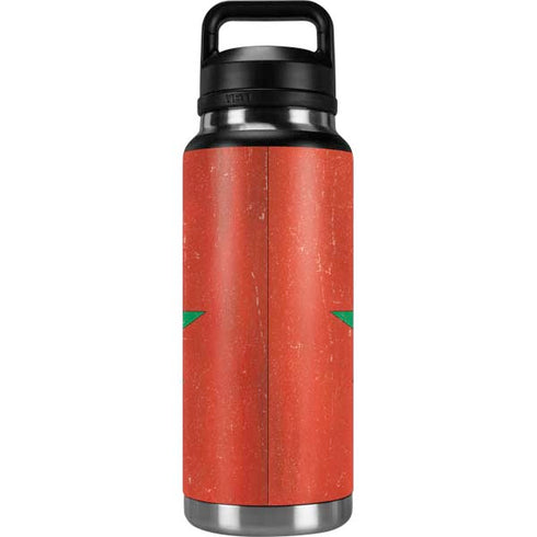 Morocco Flag Distressed YETI Rambler 36oz Bottle Skin