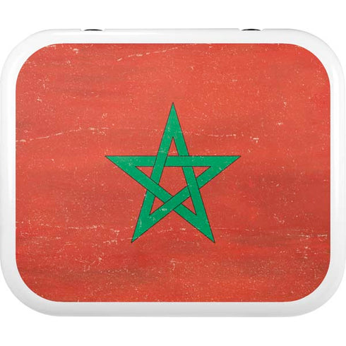 Morocco Flag Distressed YETI Roadie 24 Hard Cooler Skin