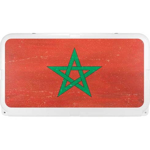 Morocco Flag Distressed YETI Tundra 75 Hard Cooler Skin