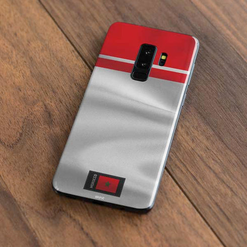 Morocco Soccer Flag Galaxy S9 Plus Skin