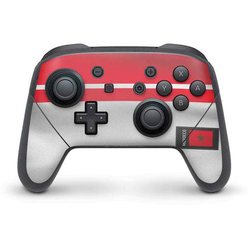 Morocco Soccer Flag Nintendo Switch Pro Controller Skin