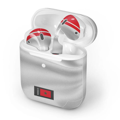 Morocco Soccer Flag Apple AirPods 2 Skin