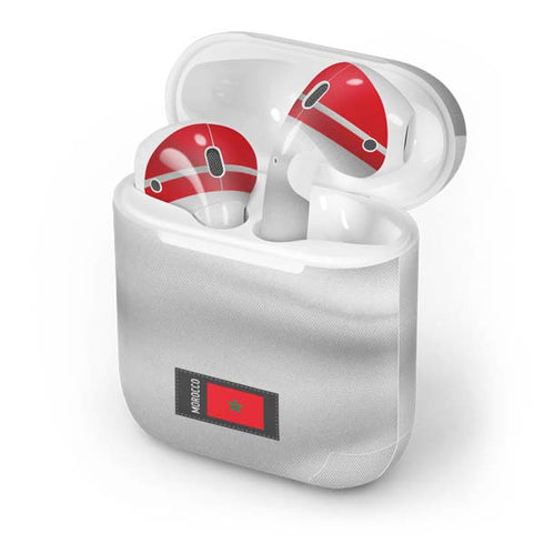Morocco Soccer Flag Apple AirPods Skin