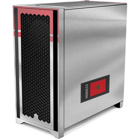 Morocco Soccer Flag Corsair 4000D Tempered Glass Mid-Tower ATX Case Skin