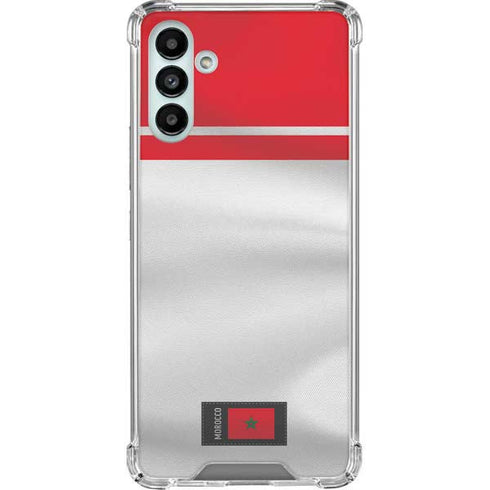 Morocco Soccer Flag Galaxy A13 5G Clear Case