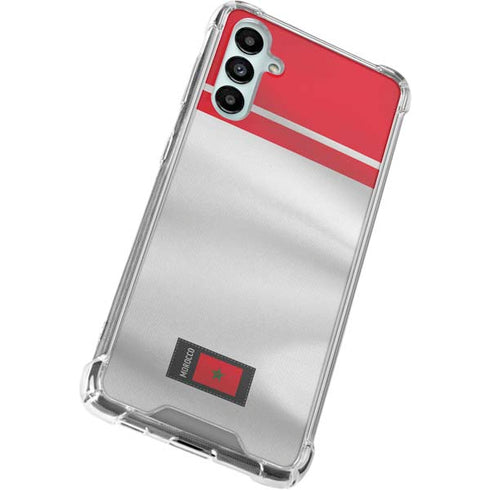 Morocco Soccer Flag Galaxy A14 5G Clear Case