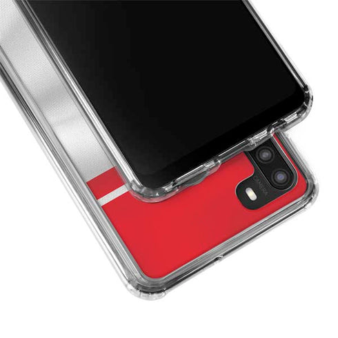 Morocco Soccer Flag Galaxy A21 Clear Case