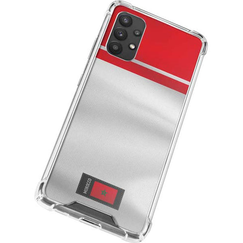 Morocco Soccer Flag Galaxy A32 5G Clear Case