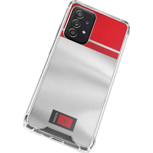 Morocco Soccer Flag Galaxy A52 5G Clear Case