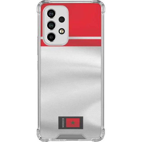 Morocco Soccer Flag Galaxy A53 5G Clear Case