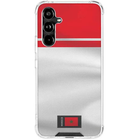 Morocco Soccer Flag Galaxy A54 5G Clear Case
