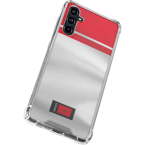 Morocco Soccer Flag Galaxy A54 5G Clear Case