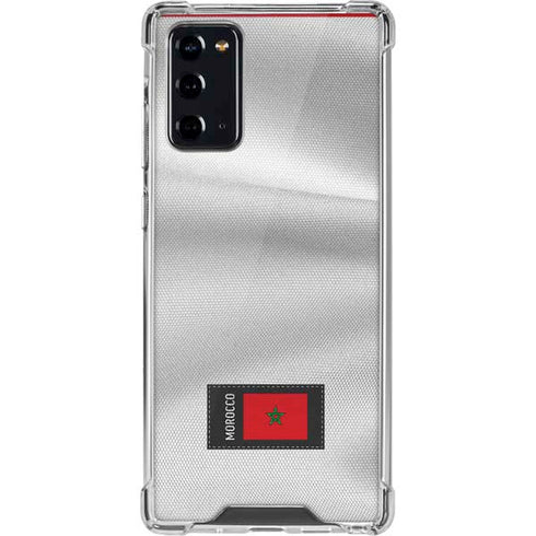 Morocco Soccer Flag Galaxy Note20 5G Clear Case