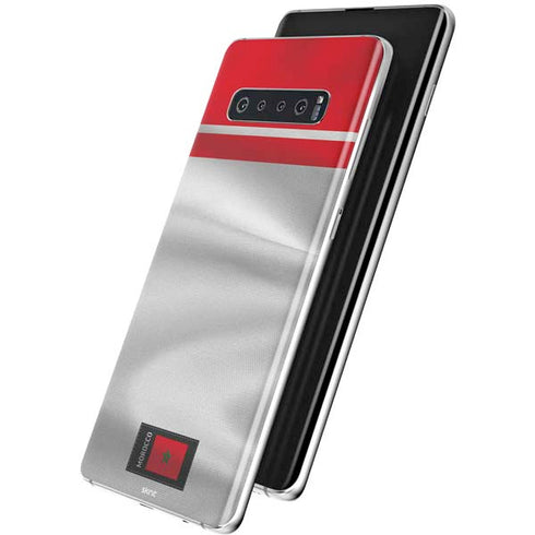 Morocco Soccer Flag Galaxy S10 Plus Skin
