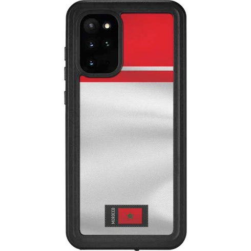 Morocco Soccer Flag Galaxy S20 Plus Waterproof Case