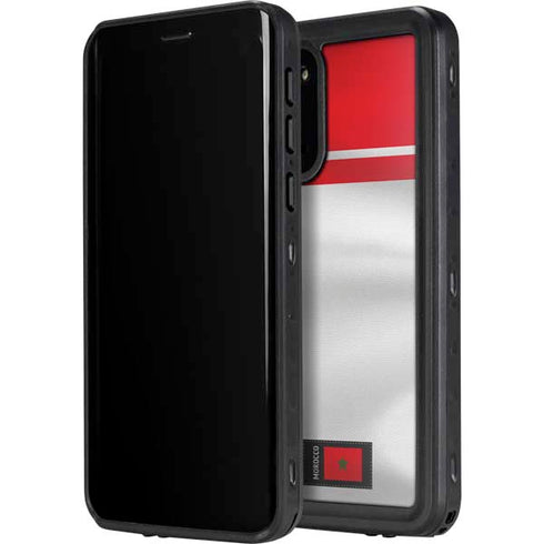 Morocco Soccer Flag Galaxy S20 Plus Waterproof Case