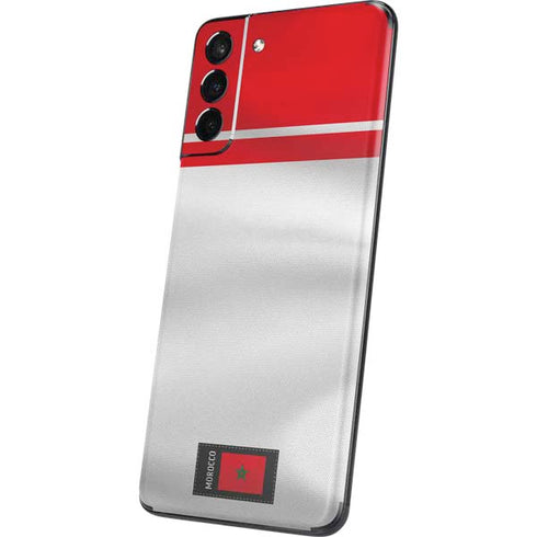 Morocco Soccer Flag Galaxy S21 5G Skin