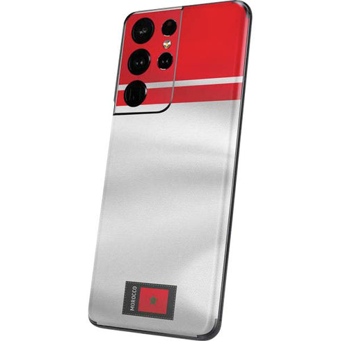 Morocco Soccer Flag Galaxy S21 Ultra 5G Skin