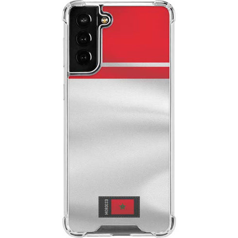Morocco Soccer Flag Galaxy S22 Plus Clear Case
