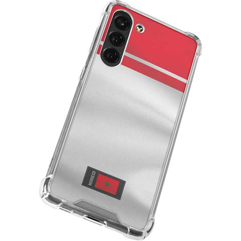 Morocco Soccer Flag Galaxy S23 Plus Clear Case