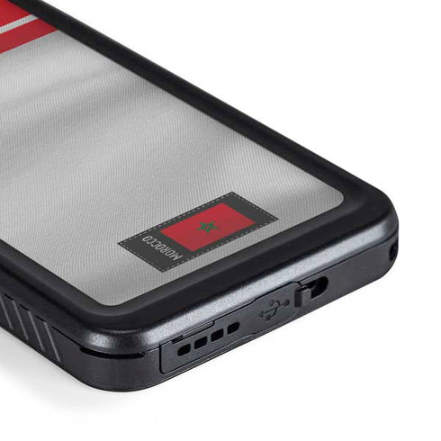 Morocco Soccer Flag Galaxy S23 Plus Waterproof Case